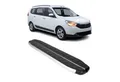 OMAC Kfz-Schmutzfänger Seitenschweller Trittbretter für Dacia Lodgy 2012-2024 Alu Schwarz, 2-tlg., Rutschfest, Haltbar, Aerodynamik