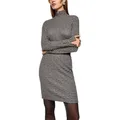 Marc Cain Longsleeve City Tours Premium Damenmode mit SPRINKLES-Print, körpernahe Form, Stehkragen, Baumwollstretch grau 2 (36)