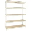 PROREGAL Schwerlastregal Wood Beast Five HxBxT 200 x 210 x 90 cm Fachlast 500 kg Weiß
