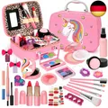 Kinderschminke Set Mädchen, Waschbar Schminke Kinder Schminkkoffer Mädchen Spiel
