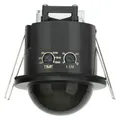 SEBSON Bewegungsmelder Unterputz Außen 20m / 360° - Decken Montage, programmierbar, LED geeignet, Einbauloch Ø63-66mm, PIR Infrarot Sensor, 3-Draht