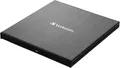 Verbatim External Ultra HD 4K Blu-ray Brenner Extern 4K-Videounterstützung Retail USB-C (USB 3.2 Gen 1) Schwarz