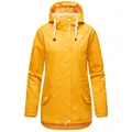 NAVAHOO Damen Warmer Regenjacke Wasserdichter Regenmantel mit Kapuze Oceans Heart