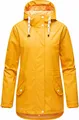 Navahoo Damen Regen Jacke Parka Wasserdicht Gefüttert Funktionsjacke Ocean Heart Amber Yellow Gr. 38 - M