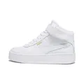 PUMA Damen Carina Street Mid Turnschuhe, White Gold, 38 EU