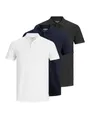 Jack & Jones Poloshirt JJEBASIC POLO SS 3PK MP NOOS (Packung, 3-tlg) Baumwolle, slim fit