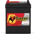 12V 40Ah 330A Banner Power Bull P4027 ASIA Japan Pluspol links Autobatterie
