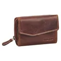 STILORD Carina Stylishes Portemonnaie Damen Leder Mittel-Groß - Echtleder Geldbörse mit RFID Schutz - Damengeldbörse Retro Lederbörse Trifold Brieftasche in Geschenkbox Farbe:Kara - Cognac