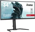 iiyama G-Master Red Eagle GCB3481WQSU-B1 Curved 1500R 86,4cm 34“ VA LED Gaming Monitor UWQHD HDMI DP USB3.2 0.3ms 180Hz HDR400 Adaptive Sync Höhenverstellung schwarz
