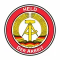 Aufkleber Held der Arbeit Ø 60 mm   Sticker Tattoo Auto Fun