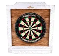 Kings Dart Dart-Wandschutz Dart-Auffangfeld Pine, Vormontierte Einhängeösen erleichtern die Befestigung