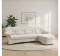 DOMO collection Ecksofa FLORES Schlafsofa, 233x142x86 cm, L-Form, whlw. mit Bettfunktion, whlw. mit Federkern