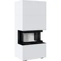 Kratki Kaminofen NBC 7 - 3-seitig | Bausatz weiß | 7 kW