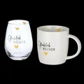 Geschenk-Set 2-tlg. - Gilde Tasse & Glas Glücklich Macher
