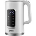 Ecosa EO-691 Wasserkocher weiß mit Temperatureinstellung 1,7 L