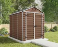 Gerätehaus Palram – Canopia Skylight 6x8 Amber inkl. Fußboden 185 x 229 cm braun