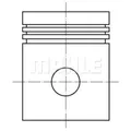 MAHLE Kolben passend für Opel Meriva Astra G CC F48 F08 1.6 16V F35 T98
