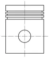 MAHLE 012 12 03 Kolben für CHEVROLET,HOLDEN,OPEL,VAUXHALL