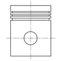 Kolben MAHLE 012 12 03 für Opel Vectra B CC Astra G Caravan Zafira A
