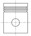 MAHLE 012 12 03 Kolben für CHEVROLET,HOLDEN,OPEL,VAUXHALL