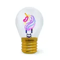 Legami - Table Lamp, Rechargeable with USB Cable, Wireless, Bulb Fiction, Unicor
