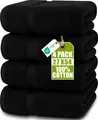 4erPack Badetücher Set Premium 100% ringgesponnene Baumwolle 69 x 137 cm Han...