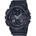 Chronograph CASIO G-SHOCK, schwarz (schwarz, rot), Armbanduhren, Herren, Quarzuhr,Armbanduhr,Herrenuhr,digital, bis 20 bar wasserd.Resinarmband