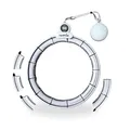 Smart Hula Hoop Weiß Zähler Bauchgurt 72-129 cm | leicht beschädigte Verpackung