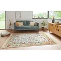 HANSE Home Teppich Orient Flowers, rechteckig, Höhe: 5 mm, Kurzflor mit Fransen, Orient, Wohnzimmer, Schlafzimmer, Esszimmer beige 160 cm x 230 cm x 5 mm