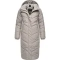 Ragwear Wintermantel Suminka Wasserdichter Damen Winter Steppmantel beige|braun S (36)