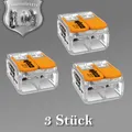 💡 Wago 221-612 6qmm Klemmen Hebel Verbindungsklemme 2polig Compact transparent
