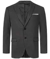 Indumentum Herren Sakko Blazer Sportlich Jacke Jackett Slim Fit Herrensakko Übergangsjacke Herrenblazer Anzugjacke IJS-102 Schwarz S