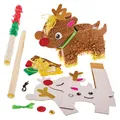 FX644 RentierPiñataSet  1 Set, WeihnachtsPartyPiñataBastelset für Kinder