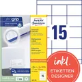 AVERY Zweckform Universal-Etiketten 70 x 50,8 mm weiß 3.300 Etiketten