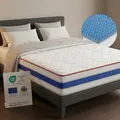 Arensberger RELAXX Matratze 160x200 cm | Kaltschaummatratze mit 3D Memory Schaum | ergonomische Höhe 25cm | wendbarer Härtegrad H2/H3 | Gel Schaum Bezug | 160x200cm Rollmatratze punktelastisch