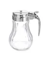 HENDI Honigspender, Glasspender Edelstahl Kopf, Glas Spender, Dispenser, Honingtopf, ø80x(H)115mm, Edelstahl