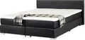 BELIANI Boxspringbett Kunstleder Schwarz 180 x 200 cm Glamour
