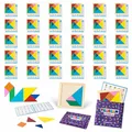 BONNYCO Tangram Kinder Mitgebsel Kindergeburtstag Gastgeschenke 30 Stück. Tangram Puzzle, Kleine Geschenke für Kinder. Give Aways Kindergeburtstag Mitgebsel Set, Pinata Füllung, Mini Spielzeug