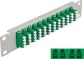 DELOCK 66797 - LWL Patchpanel, 10'', 12-Port, LC Quad, 1HE, grau