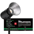 PATONA Premium LED professionelles Fotolicht-Videolicht | 80W RGB | COB-LED | Spezialeffekte | LCD-Display | Farbtemperatur 2700K - 6500K | 16 Mio. Farben | App Steuerung | Studio & Outdoor