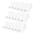 PUMA 9 Paar Unisex Herren Damen Sportsocken Kurzsocken Sneaker Socken, Farbe:Weiß, Größe:47-49, Artikel:-300 white