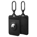 Spigen Air Fit Schlüssel Karten Halter für Tesla Model Y (~2026 Juniper) Model 3 (~Highland 2026) S X, 2 Stück Schlüsselanhänger, Schlüsselkartenhalter für alle Tesla Modelle - Carbon