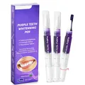 Zahnaufhellung Stift Bleaching Zähne, Purple Teeth Whitening Pen 3 Stück, Schmerzfreies Schnelles Aufhellen Zahnweiss Stift, Effektiv Flecken Entfernen für Weiße Zähne zu Hause
