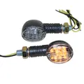 Mini Blinker LED Luis carbon klar für Yamaha DT 125 X Bj. 05-06