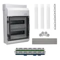 Hensel KV2524 2-reihig 24TE KV-Sicherungskasten Aufputz Automatengehäuse IP 54 grau