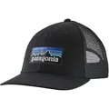 Patagonia P-6 Logo LoPro Trucker Hat - STK - Black