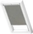 Verdunklungsrollo DKL 4575S, VELUX, verdunkelnd, ohne Bohren, in Führungsschienen, VELUX »Pick & Click!«, alufarbene Führungsschienen & Griffleiste