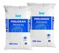 Floragard Perlite Perligran 200 L (2×100 L, 2–6 mm) – mineralischer Bodenverbesserer & Drainagezusatz für Garten, Anzucht, Zimmerpflanzen & Hydrokultur – sorgt für lockere Struktur & Gute Belüftung