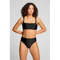 PUMA Bandeau-Bikini-Top PUMA SWIM WOMEN BANDEAU TOP, breite, verstellbare Träger mit Logoschriftzug schwarz XS