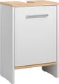 Waschbeckenunterschrank Vicco Karli Weiß/Goldkraft Eiche 38.2 x 57 cm mit der Tür, Model 59617